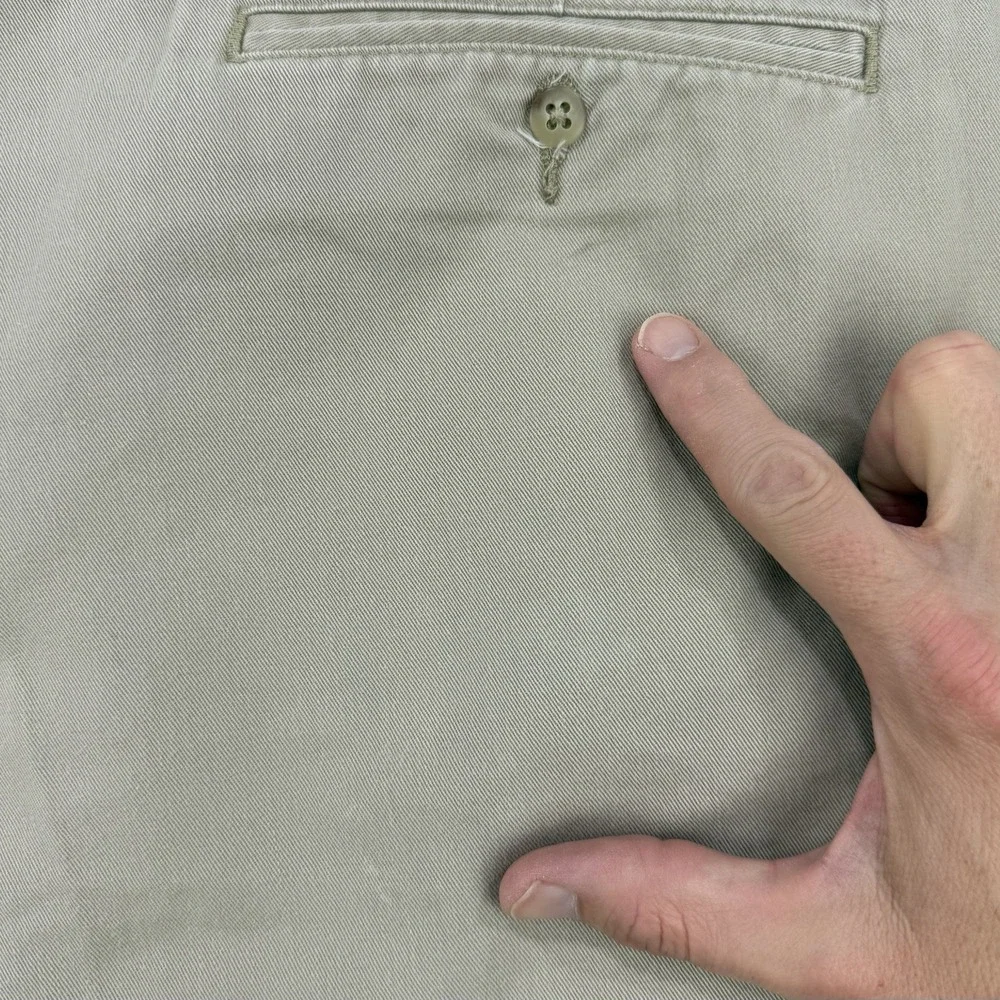 Vintage Polo Ralph Lauren Tyler Shorts Men's 48 Beige Pleated Preppy Chino